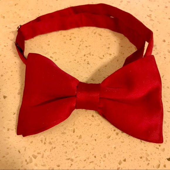 American Apparel Traditional bow tie Red Satin - Picture 2 of 6